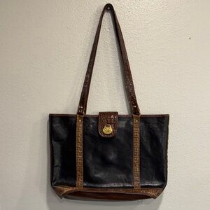 Vintage Brahmin Leather Tote Bag